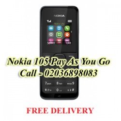 Nokia 105 Black Pay As You Go Phone Unlocked
